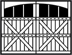 Clydesdale Grooved 3-Section Arched