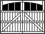 Appaloosa Grooved 3-Section Arched