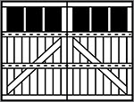 Appaloosa Grooved 3-Section Square