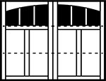 Delmar 3-Section Arched